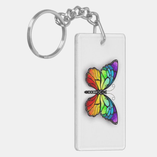 Porte-clés Monarque papillon arc-en-ciel (Devant gauche)