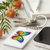 Porte-clés Monarque papillon arc-en-ciel (Devant droit)