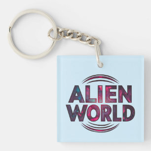 Porte-clés Monde alien