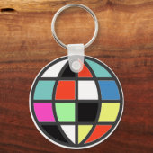 Porte-clés monde coloré (Recto)