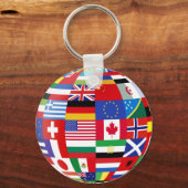 Porte-clés Monde des drapeaux porte - clé (Recto)