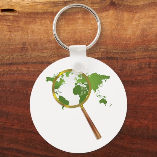 Porte-clés Monde vert (Recto)