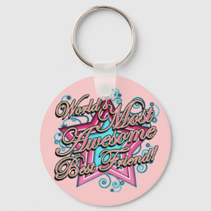 Porte-clés Mondes la plupart de meilleur ami impressionnant