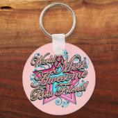 Porte-clés Mondes les plus merveilleux meilleur ami (Recto)