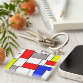 Porte-clés Mondrian (Devant Droit)
