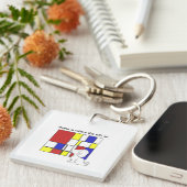 Porte-clés Mondrian Inspired Chamomile (Devant Droit)