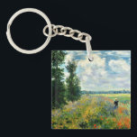 Porte-clés Monet - Champ de pavot, Argenteuil<br><div class="desc">Claude Monet 1875 peinture,  Champ de pavot,  Argenteuil</div>