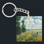 Porte-clés Monet - Champ de pavot, Argenteuil<br><div class="desc">Claude Monet 1875 peinture,  Champ de pavot,  Argenteuil</div>