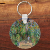Porte-clés Monet Garden Vetheuil Impressionim Peinture (Recto)