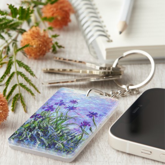 Porte-clés Monet Lilac Irises (Devant droit)