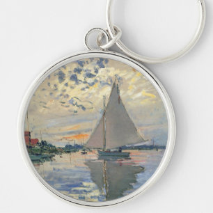 Porte-clés Monet Sailboat Français Impressionnisme Art classi