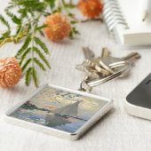 Porte-clés Monet Sailboat Français Impressionnisme Art classi (Côté)