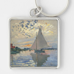 Porte-clés Monet Sailboat Français Impressionnisme Art classi