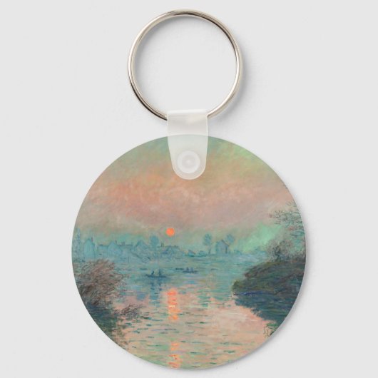 Porte-clés Monet Sunset Seine Beaux-Art Impressionnisme (Recto)