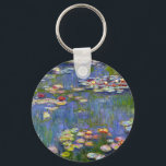 Porte-clés Monet Water Lilies 1916 Porte - clé<br><div class="desc">Monet Water Lys 1916 porte - clé. Peinture à l'huile sur toile de 1916. L'impressionniste Claude Monet demeure réputé et apprécié pour les peintures de nénuphars qu'il a réalisées dans son étang de jardin de Giverny. Cette peinture spécifique de nénuphars, datant de 1916, révèle l’évolution de Monet vers une abstraction...</div>