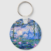 Porte-clés Monet : Water Lys 1919, célèbre peinture, (Verso)