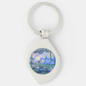 Porte-clés Monet : Water Lys 1919, célèbre peinture, (Devant)