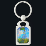 Porte-clés Monet Woman avec un parasol<br><div class="desc">Un porte - clé avec Camille,  la femme de Claude Monet,  qui tient un parasol,  et son fils Jean,  qui se promène dans un champ verdoyant,  soufflé par le vent pendant une journée d’été. Un grand cadeau Monet pour les amateurs d'impressionnisme et d'art français.</div>