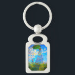 Porte-clés Monet Woman avec un parasol<br><div class="desc">Un porte - clé avec Camille,  la femme de Claude Monet,  qui tient un parasol,  et son fils Jean,  qui se promène dans un champ verdoyant,  soufflé par le vent pendant une journée d’été. Un grand cadeau Monet pour les amateurs d'impressionnisme et d'art français.</div>
