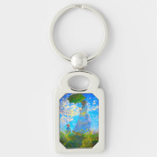 Porte-clés Monet Woman avec un parasol