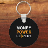 Porte-clés Money Wer Respect Rap Lover Entrepreneur Christmas (Recto)