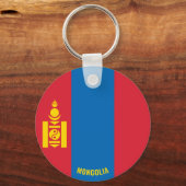 Porte-clés Mongolie Drapeau charmant patriotique (Recto)