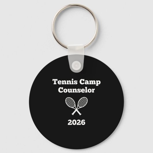 Porte-clés Moniteur de camp de tennis 2026 (Recto)
