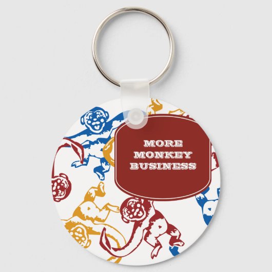 Porte-clés Monkey Barrel Retro (Recto)
