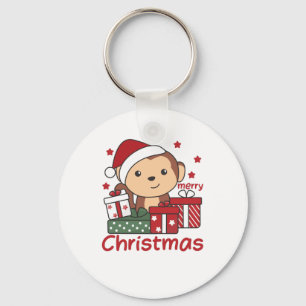 Porte-clés Monkey Christma