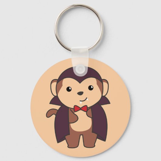 Porte-clés Monkey Halloween Cute Devil Enfants Vampire Costum (Recto)
