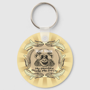 Porte-clés Monkey M'A Fait Le Faire