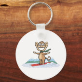 Porte-clés Monkey Snowboarder (Recto)