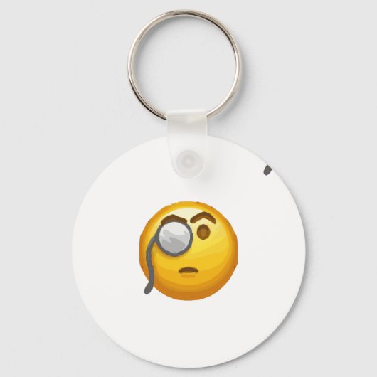 Porte-clés monocle émoji (Recto)