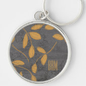 Porte-clés Monogram Chalkboard Leighton Floral Design (Devant)