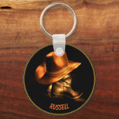 PORTE-CLÉS MONOGRAM COWBOY CASQUETTE & BOOTS (Recto)