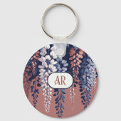 Porte-clés Monogram Marine Rose Wisteria Élégance (Recto)