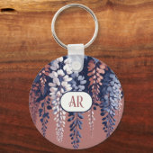 Porte-clés Monogram Marine Rose Wisteria Élégance (Recto)