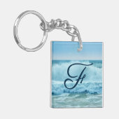 Porte-clés Monogram Ocean Wave Crashing on Shore (Devant gauche)