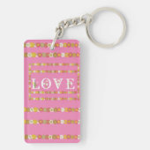 Porte-clés Monogram Rustic Daisy Floral (Dos)