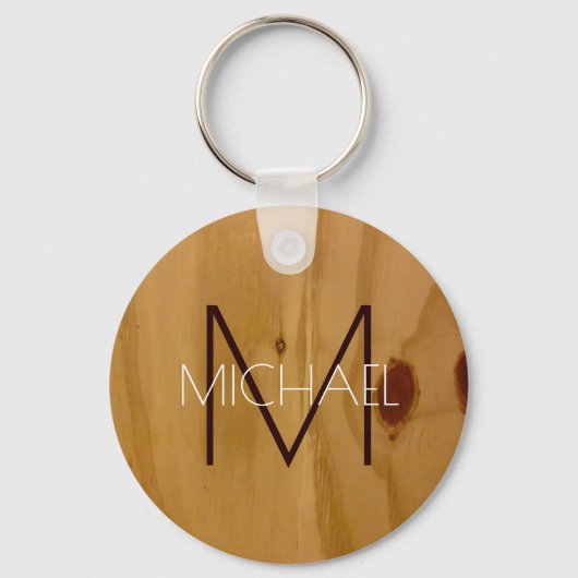Porte-clés Monograme de Rustic Wood (Recto)