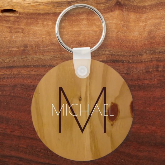 Porte-clés Monograme de Rustic Wood (Recto)