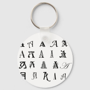 Porte-clés Monogramme "A"