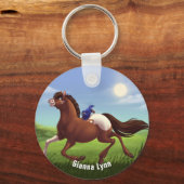 Porte-clés Monogramme appaloosa Horse (Recto)