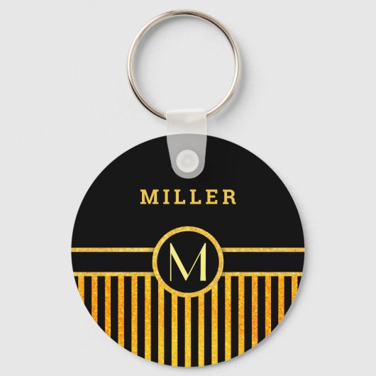 Porte-clés monogramme Art déco (Recto)
