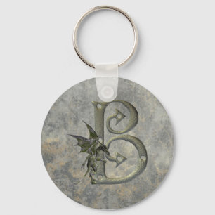 Porte-clés Monogramme B de gargouille