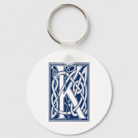 Porte-clés Monogramme Celtique K (Recto)