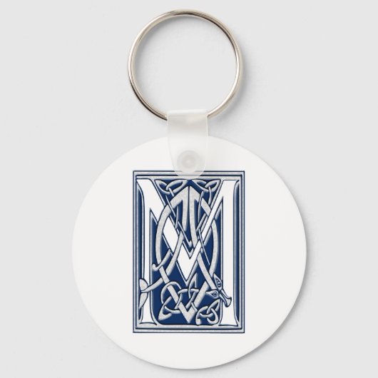 Porte-clés Monogramme Celtique M (Recto)