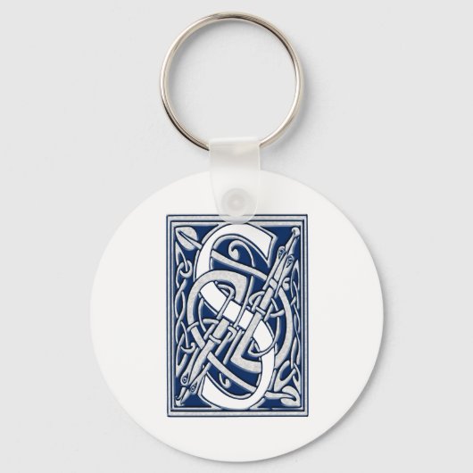 Porte-clés Monogramme Celtique S (Recto)