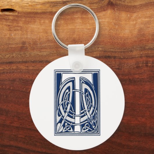 Porte-clés Monogramme Celtique T (Recto)