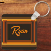 Porte-clés Monogramme chinois du serpent du Nouvel An SqK02 (Verso)